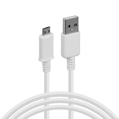 Кабель USB - Micro-USB 2А ISA 1м (100 см) (Белый)