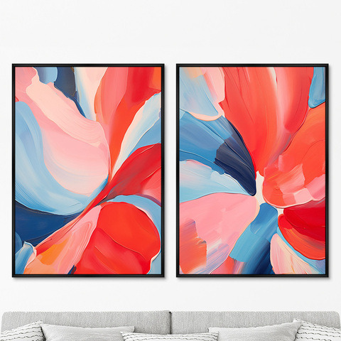ArtNoMore - Набор из 2-х репродукций картин на холсте The blooming flowers, 2024г.