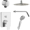 Aquanet 257157 STATIC 2.01 Встр. Смеситель c верх. и ручным душем (257157)