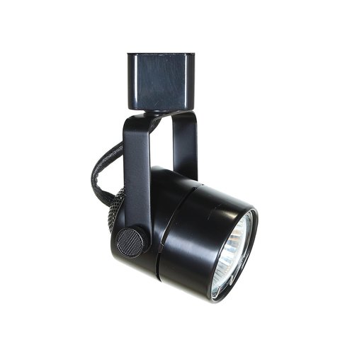 Круглый трековый светильник под лампу MR16 GU5.3 (черный)