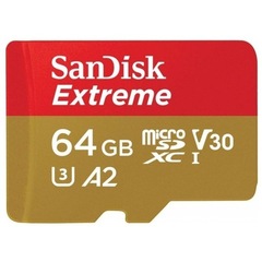 Карта памяти microSDXC 64GB SanDisk Class 10 UHS-I A2 C10 V30 U3 Extreme