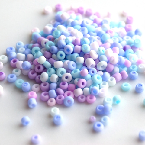 Бисер чешский Zlatka 1014 микс макарун, размер 8/0