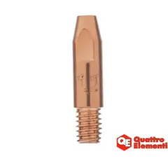Наконечник токосъемный QUATTRO ELEMENTI M6x28   1.2 мм (5 шт) в блистере, для горелки полу (771-251)
