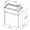 Aquanet 302522 Тумба с раковиной Nova Lite 50 1 дв. цв. бел. глянец (302522)