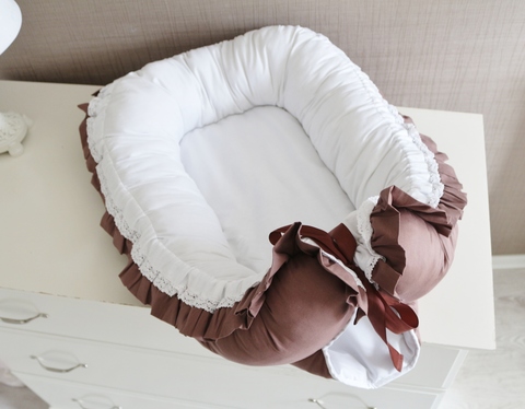 Babynest, гнездышко, кокон для младенца Шоколад