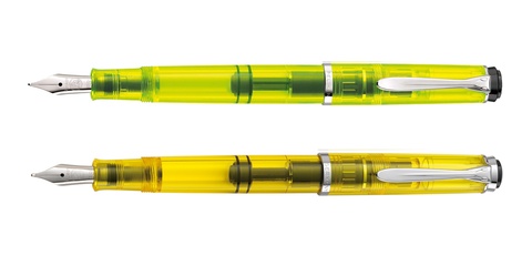 Ручка перьевая Pelikan Elegance Classic M205 Duo Highlighter Neon, Yellow BB (819886)