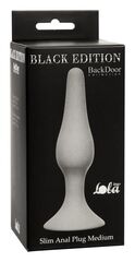 Серая анальная пробка Slim Anal Plug Medium - 11,5 см. - 