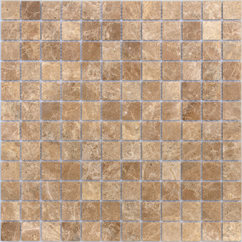 Мозаика LeeDo Caramelle: Pietrine - Emperador Light полированная 29,8x29,8x0,4 см (чип 23x23x4 мм)