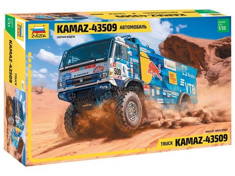 Model Kit KAMAZ-43509 rally Dakar 2022 KAMAZ-Master Zvezda 1:35