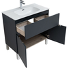 Aquanet 277551 Тумба Алвита new 80 напольная 1 ящ., 2 дв. цв.антрацит (277551)