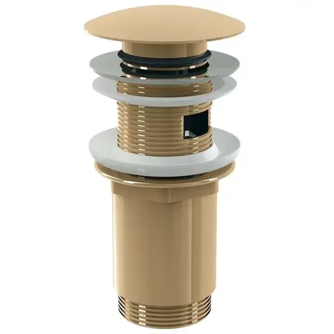 Донный клапан для умывальника CLICK/CLACK 5/4", GOLD-глянец Alcaplast A392-G-P