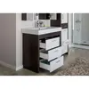Aquanet 172680 Компл.3 - Тумба Тиана 100 б/к wenge (фасад белый) (172680)