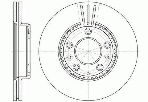 Диск тормозной вентилируемый G-brake  GR-02853