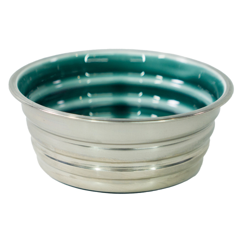 Миска "Candy" из нержавеющей стали с керамическим покрытием, нескользящее основание, бирюзовая