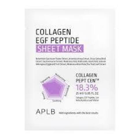 Тканевая маска с коллагеном и пептидами для упругости кожи APLB EGF Collagen EGF Peptide Sheet Mask
