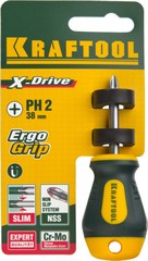 KRAFTOOL Х-Drive, PH2 x 38, отвертка (250072-2-038)