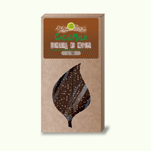 CacaoMalo шоколад из кэроба необжаренного с чиа 75 г