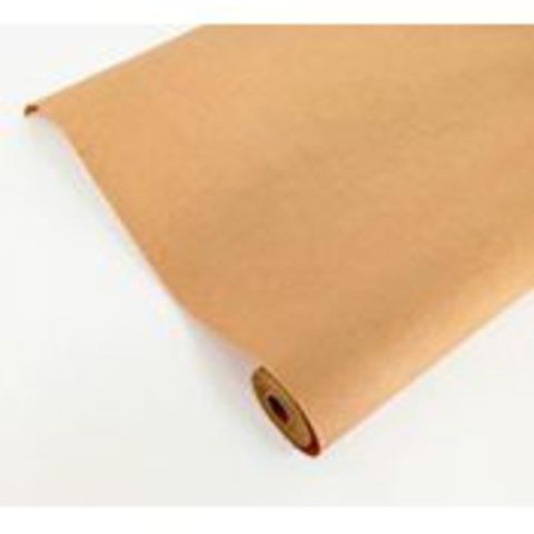 Упаковочная бумага крафт, Однотонный, Натуральный, 70 г, 0,7*10 м
