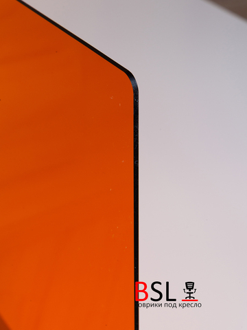 Экран на струбцинах № 05 (серые) оранжевый прозрачный
