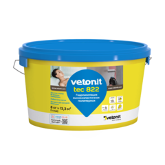 Гидроизоляция готовая Ветонит Тек 822 серая (4кг)