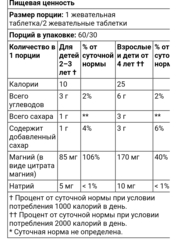 Lifeable, Цитрат магния для детей, натуральные фрукты, 60 жевательных таблеток