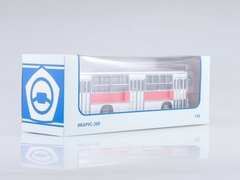 Ikarus-260 city red-white Soviet Bus (SOVA) 1:43