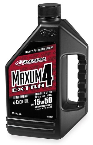 Масло моторное синтетика Maxima Maxum4 Extra 15W-50 4T 1 литр