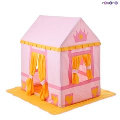 Текстильный домик-палатка с пуфиком для девочек "Дворец Три Короны"