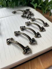 Ручка для шкатулки, цвет бронзовый, 4,8*1,3 см, набор 10 шт.