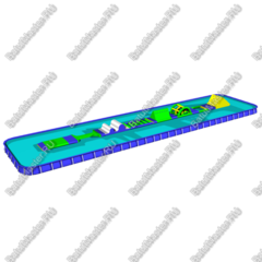 Аквапарк "Счастливые каникулы" размер 25*2,8*3 м