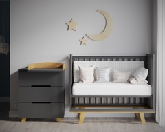 Комод пеленальный Incanto Anniken графит/бук