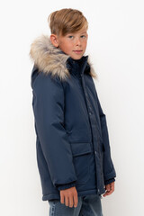 пальто  для мальчика  ВК 36096/6 УЗГ (122-158)