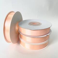 Лента Атласная (1,2см*22,85м) Нежный персик