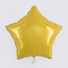 Г 18''/46 см, Звезда, Сатин, Желтый банан, 1 шт.