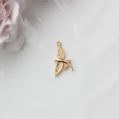 Подвеска Летучая рыба 20*11 мм, позолота, П285