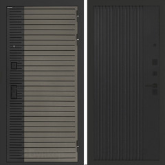 Входная металлическая дверь Бункер BN-15 Веллюто кофе / Хомс Кварц черный