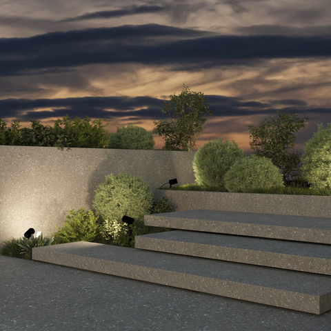 Грунтовый светильник Denkirs Moss DK9800-BK