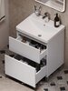 Aquanet 345381 Тумба с раковиной Вега 70 (Flat) напольная 2 ящ. цв. белый глянец (345381)