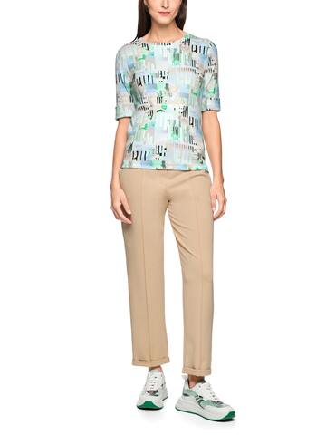 Marc Cain Sports Футболка хлопковая с эластаном в разноцветный узор