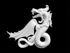 Силиконовый молд № 514 Дракон левый