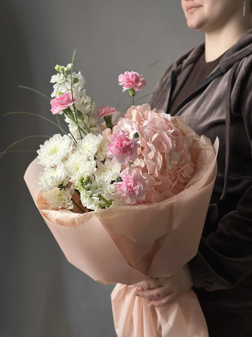 Сборный букет « Розовый»