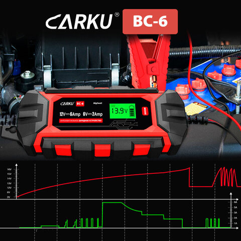 Интеллектуальное зарядное устройство CARKU BC-6