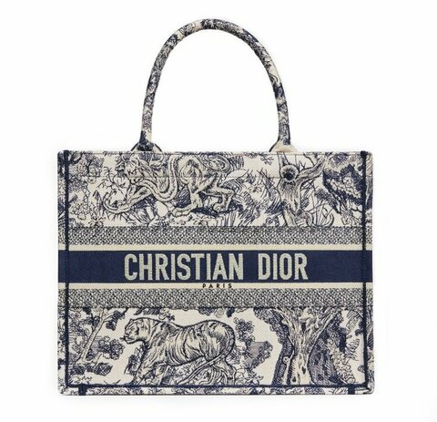 Сумка Dior Book Tote, модель маленького формата синий