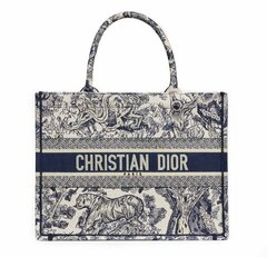 Сумка Dior Book Tote, модель маленького формата синий
