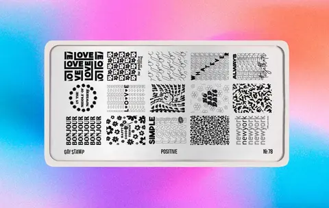 Пластина для стемпинга GO STAMP 078 Positive