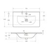 BelBagno BB-8099-3-70 Керамическая раковина, 710x400x170