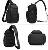 Картинка рюкзак однолямочный Ozuko 9809 Black - 7