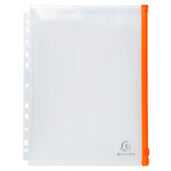 Папка-конверт Exacompta на молнии А4+ прозрачная 0.15 мм (5 штук в упаковке)
