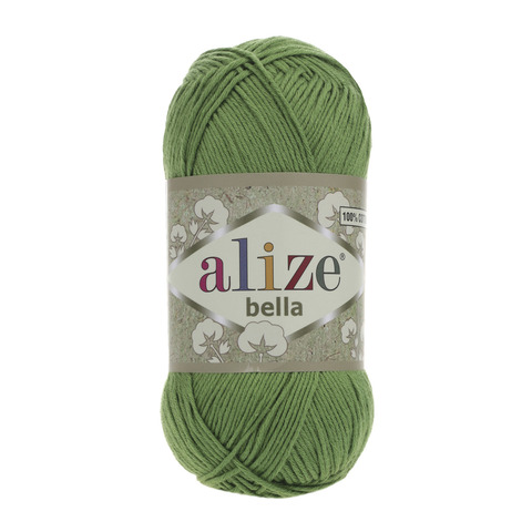 Пряжа Alize Bella 100 492 зеленый