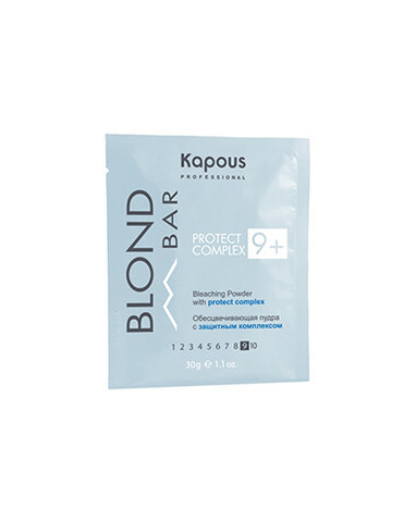 Обесцвечивающая пудра с защитным комплексом 9+ Blond Bar Kapous professional 30 гр